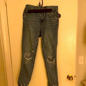 Cute ripped mom jeans
